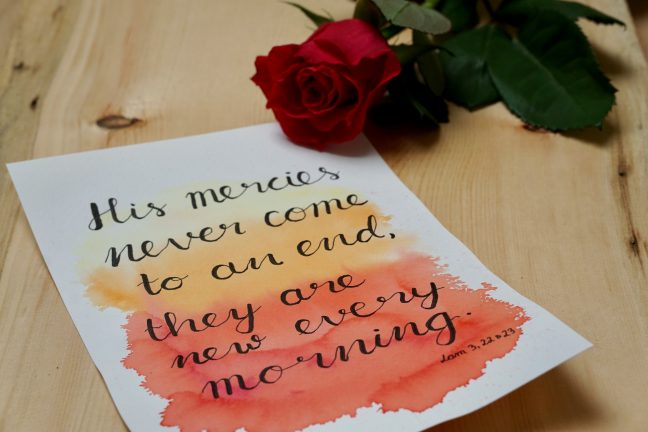 Lukas 6,36 Gnade empfangen, Gnade geben → „Seid barmherzig, wie euer Vater im Himmel barmherzig ist!“